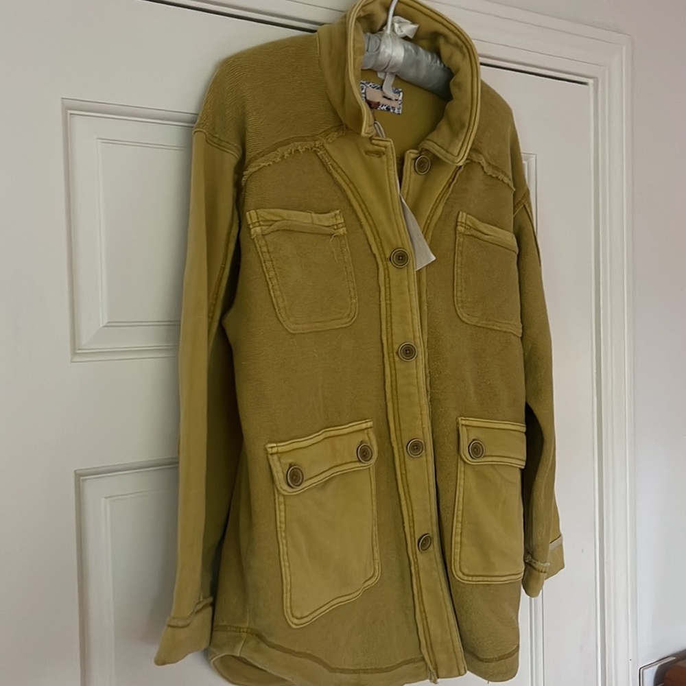 NWT Pilcro Terry Buttondown